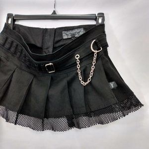 Tripp NYC Black Pleated Mini Skirt DAANG GOODMAN